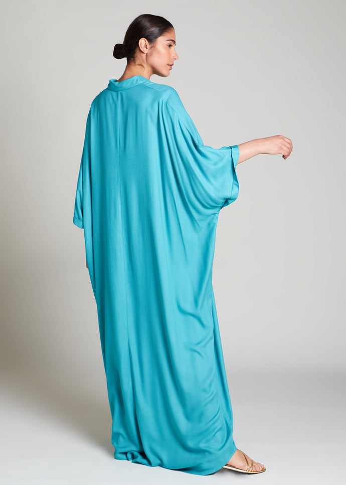 Shirted Kaftan Blue