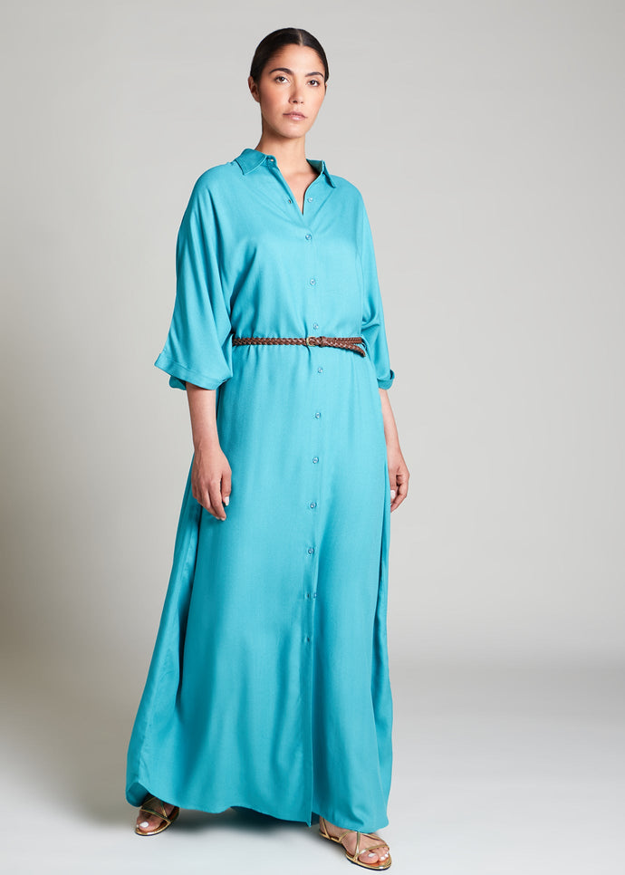 Shirted Kaftan Blue