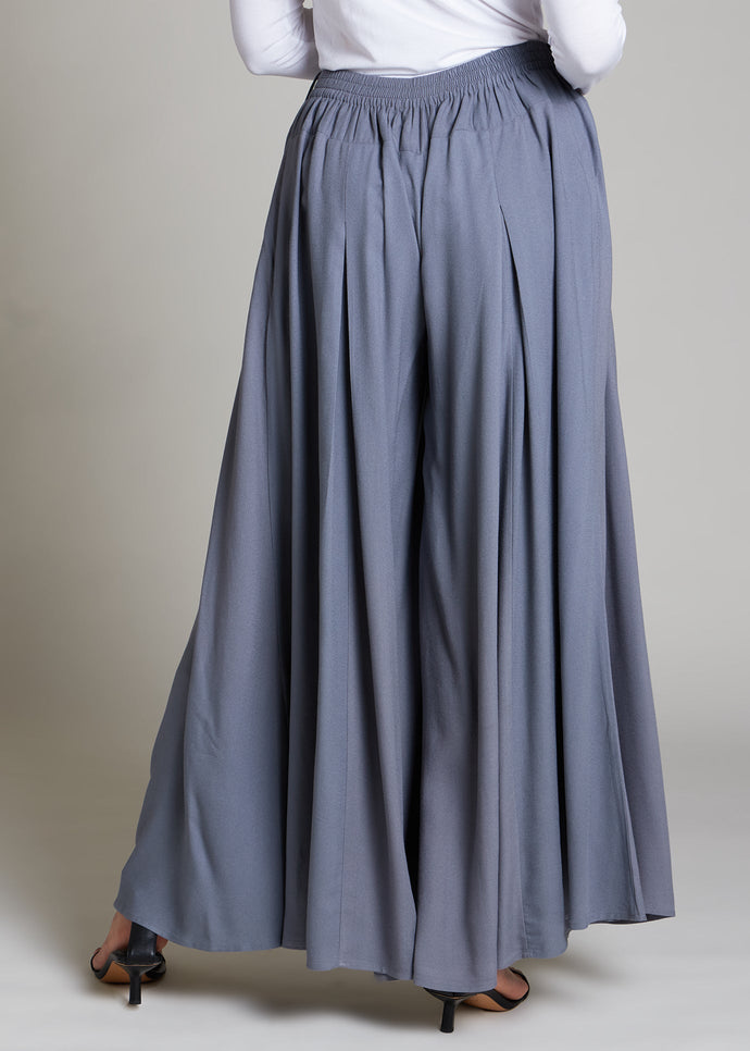 Full Flare Trousers Dark Grey | Trousers | Aab Modest Wear