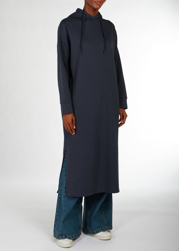 Cozy Fleece Hoody Navy | Coats & Cover Ups | Aab Modest Wear