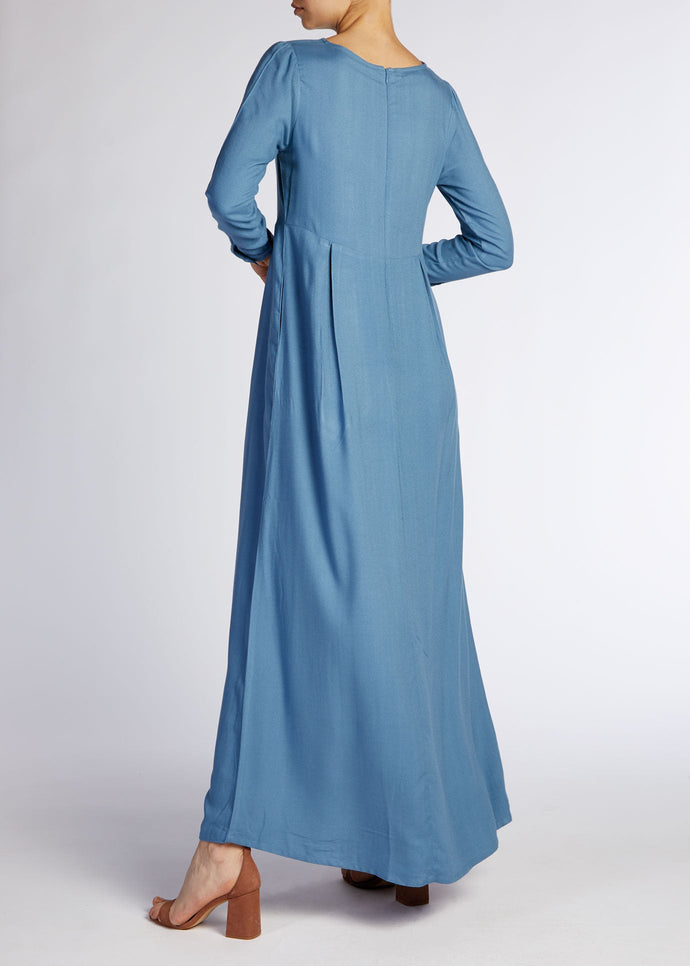 Skirted Abaya Blue | Aab Modest Wear 