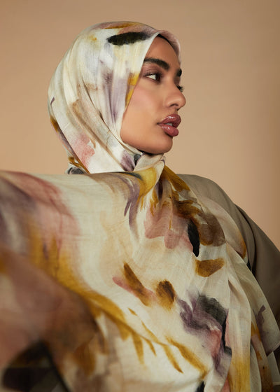 Monet Print Hijab