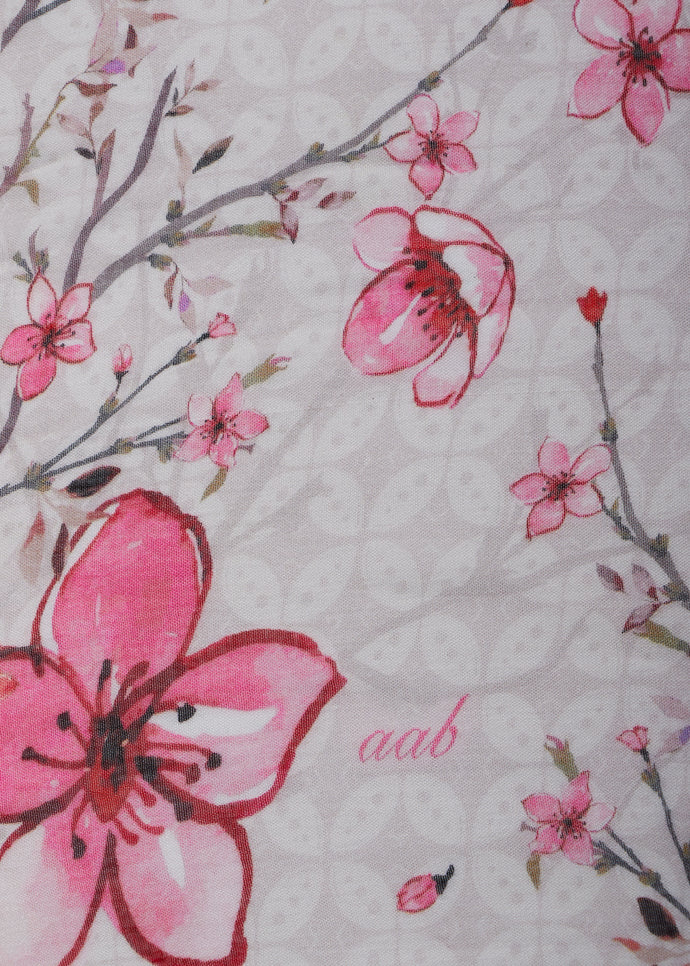 Frangipani Print Hijab | Hijabs | Aab Modest Wear