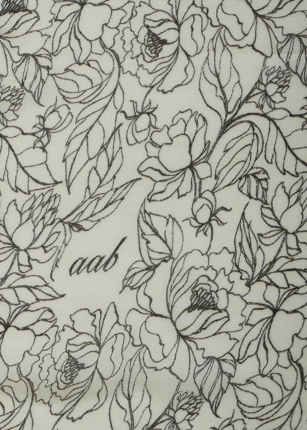 Sketched Blooms Print Hijab