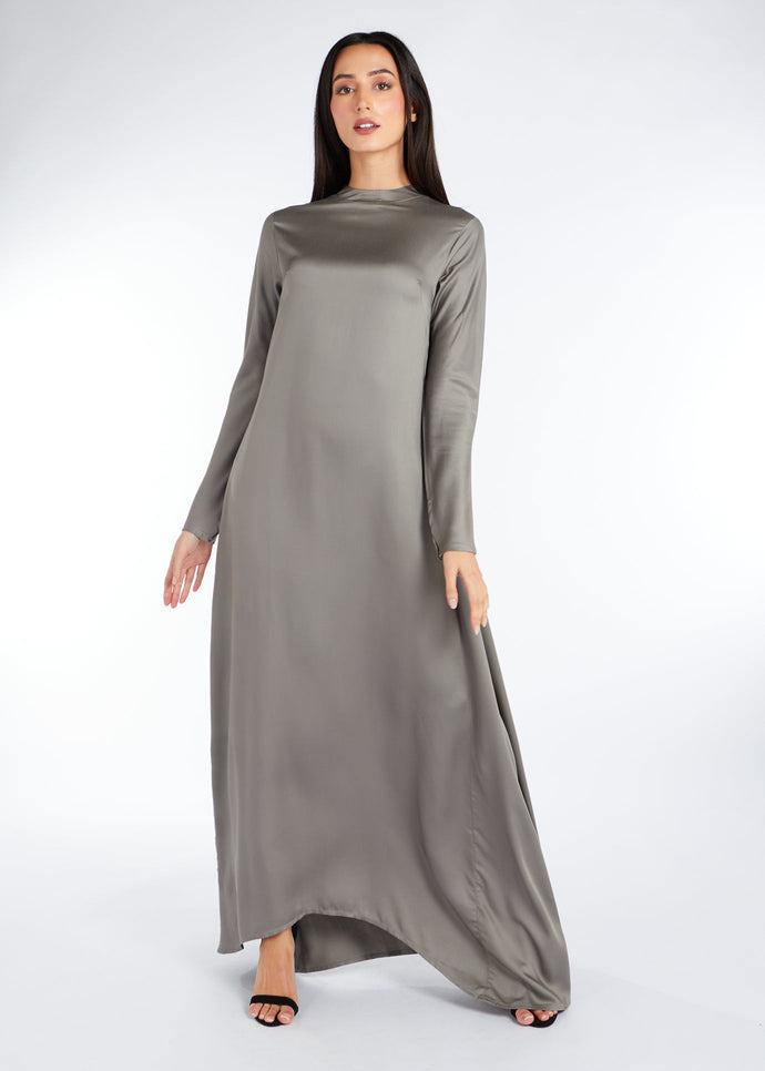 Silvery Grey Abaya