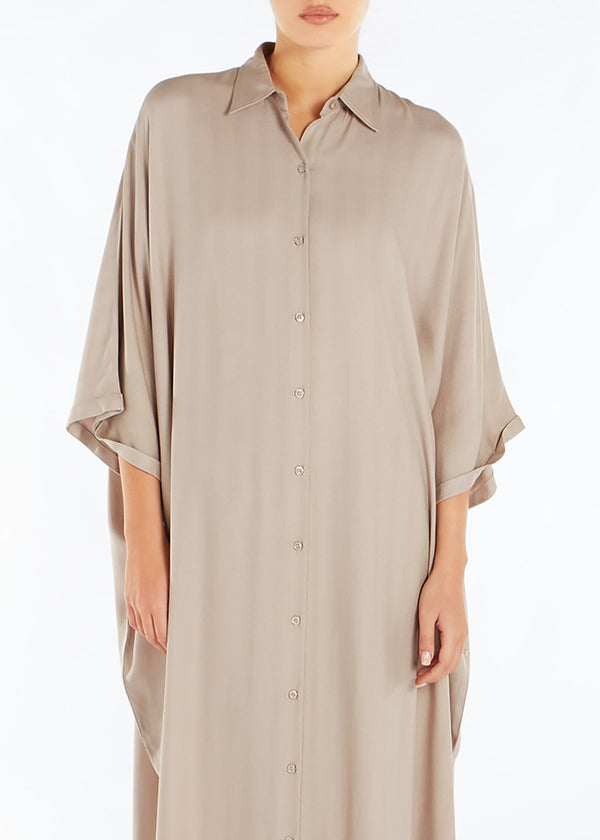 Shirted Kaftan Stone | Abayas | Aab Modest Wear