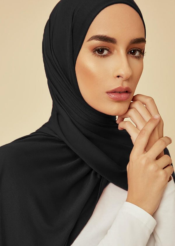 JERSEY HIJAB BLACK