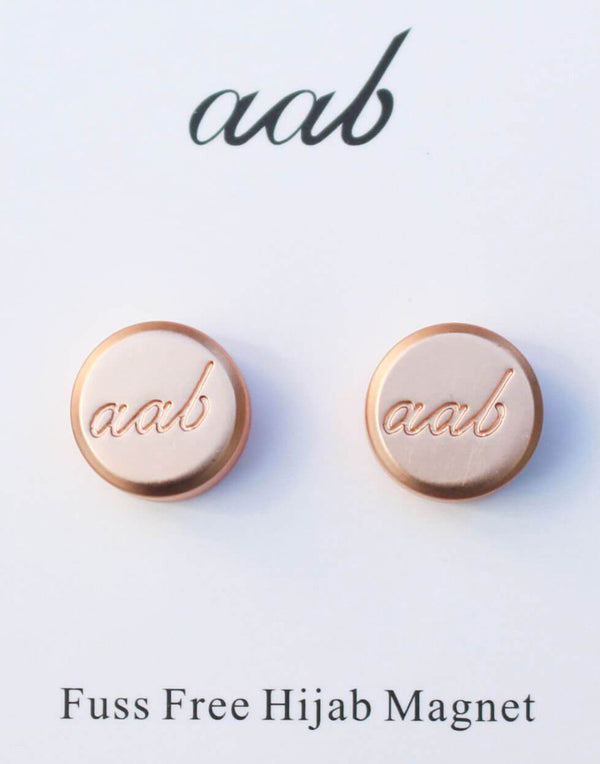 Matte Rose Gold Hijab Magnet - Twin Pack