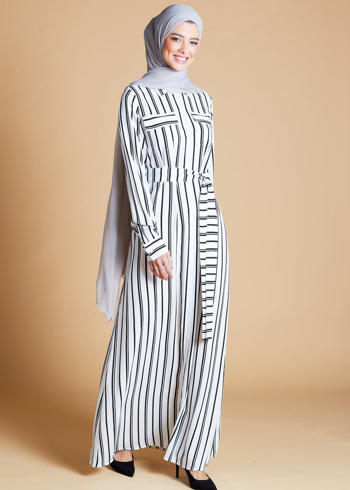Stripe Maxi Dress | Maxi Dresses | Aab Modest Wear