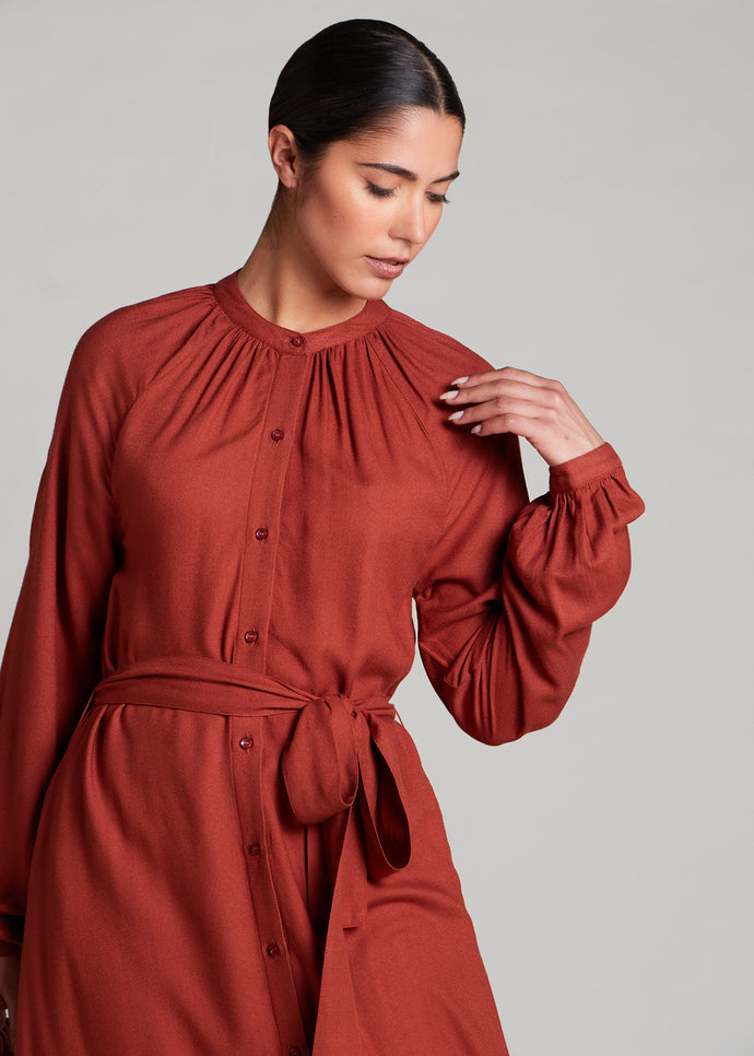 Plisado Abaya Clay | Abayas | Aab Modest Wear